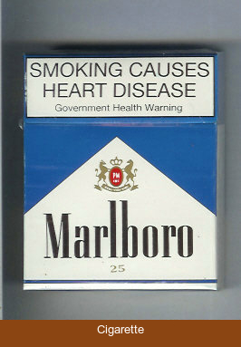 Marlboro blue and white 25s cigarettes hard box