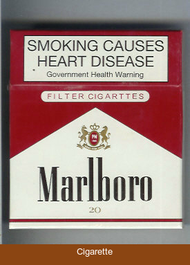 Marlboro red and white 100s cigarettes wide flat hard box