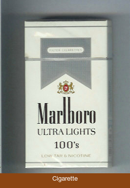 Marlboro Ultra Lights 100s hard box cigarettes