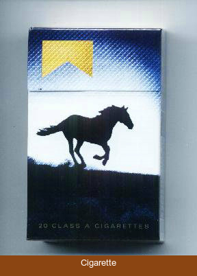 Marlboro Special Edition Barretos 2007 Silhueta de cavalo gold cigarettes hard box