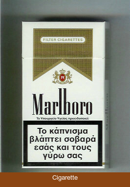 Marlboro white and gold 100s cigarettes hard box