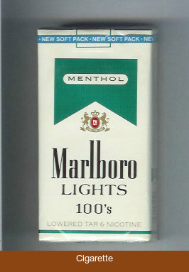 Marlboro Lights Menthol 100s cigarettes soft box