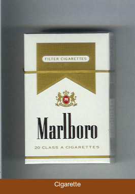 Marlboro white and gold cigarettes hard box
