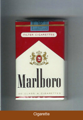 Marlboro red and white filter cigarettes soft box