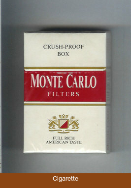 Monte Carlo Filters Full Rich American Taste cigarettes hard box