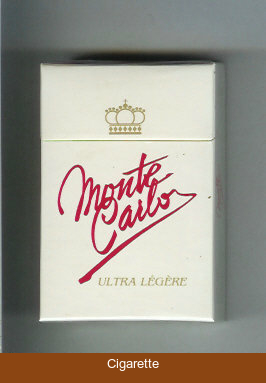 Monte Carlo Ultra Legere cigarettes hard box