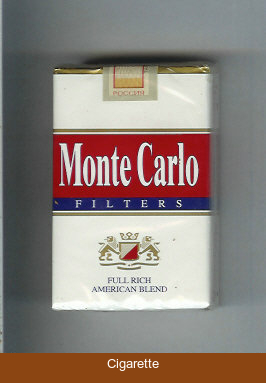 Monte Carlo Filters Full Rich American Blend Cigarettes soft box