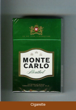 Monte Carlo Menthol cigarettes hard box