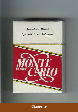 Monte Carlo Filters American Blend Special Fine Tobaccos cigarettes hard box