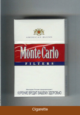 Monte Carlo American Blend Filters Cigarettes hard box