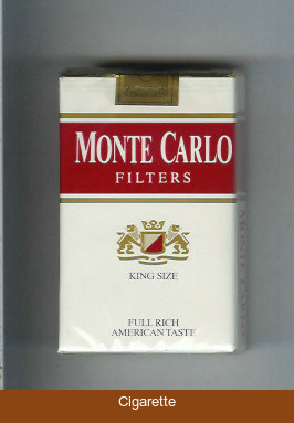 Monte Carlo Filters Full Rich American Taste cigarettes soft box