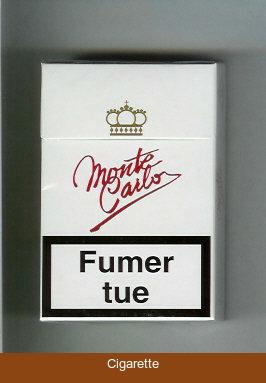 Monte Carlo white cigarettes hard box
