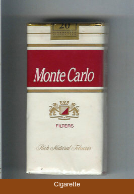 Monte Carlo Filters Rich Natural Tabaccos 100s cigarettes soft box