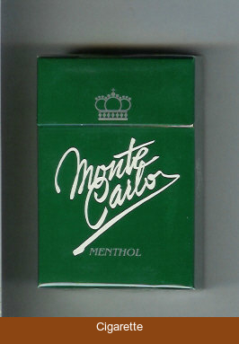 Monte Carlo Menthol cigarettes hard box