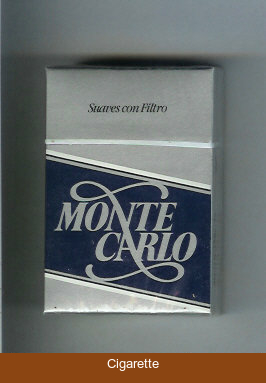 Monte Carlo Suaves Con Filtro cigarettes hard box