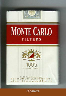 Monte Carlo Filters 100s cigarettes soft box