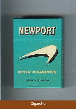 Newport Light Menthol old design Filter Cigarettes hard box