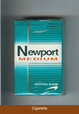 Newport Medium Menthol cigarettes soft box