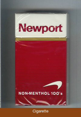 Newport Non Menthol 100s cigarettes hard box
