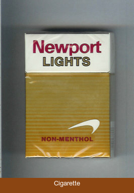 Newport Non Menthol Lights cigarettes hard box