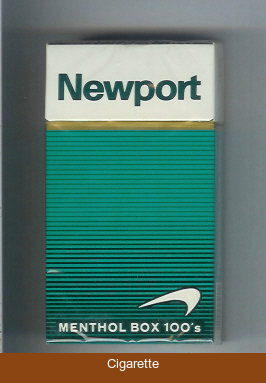 Newport Menthol 100s cigarettes hard box