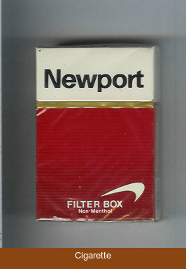 Newport Filter Non Menthol cigarettes hard box