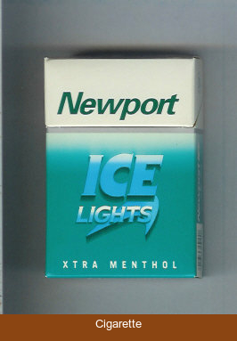Newport Ice Lights XTRA Menthol cigarettes hard box
