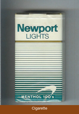 Newport Lights Menthol white and green 100s cigarettes soft box