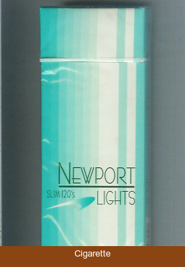 Newport Slim Lights 120s cigarettes hard box