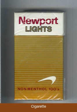 Newport Non Menthol Lights 100s cigarettes hard box