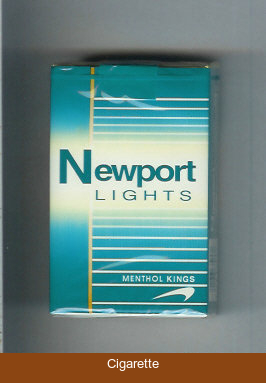 Newport Lights Menthol green and white cigarettes soft box