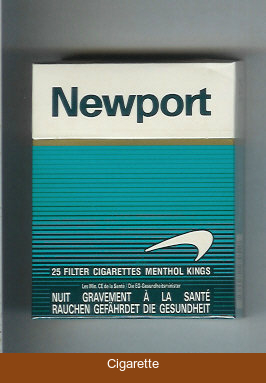 Newport Menthol 25 cigarettes hard box