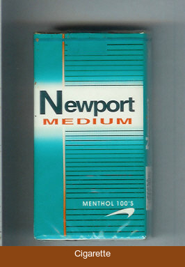 Newport Medium Menthol 100s cigarettes soft box