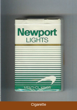 Newport Lights Menthol white and green cigarettes soft box