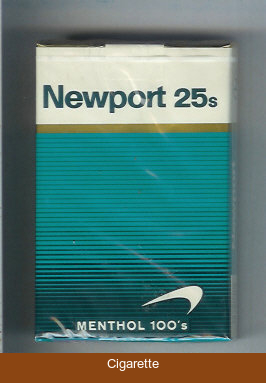 Newport 25s Menthol 100s cigarettes soft box