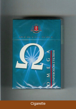 Omega Mentolowe cigarettes hard box