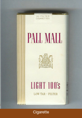 Pall Mall Light 100s Filter cigarettes soft box
