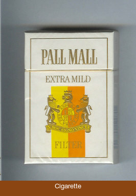 Pall Mall Extra Mild Filter cigarettes hard box