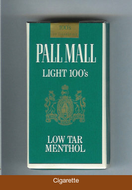 Pall Mall Light Menthol 100s cigarettes soft box