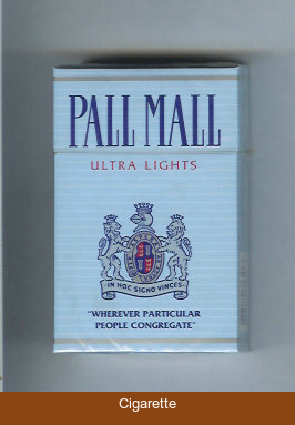 Pall Mall Ultra Lights hard box cigarettes