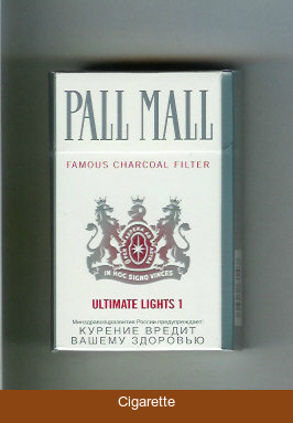 Pall Mall Famous Charcoal Filter Ultimate Lights 1 cigarettes hard box