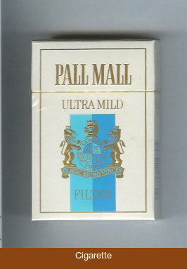 Pall Mall Ultra Mild Filter cigarettes hard box