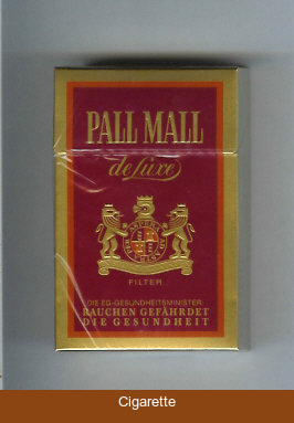Pall Mall Filter De Luxe cigarettes hard box