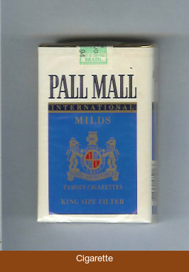 Pall Mall International Milds Famous Cigarettes soft box