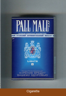 Pall Mall Caf 8 Lights Cigarettes hard box
