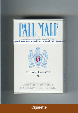 Pall Mall Caf 4 Ultra Lights Cigarettes hard box