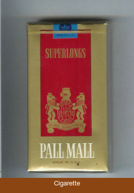 Pall Mall gold and red SuperLong 100s cigarettes soft box
