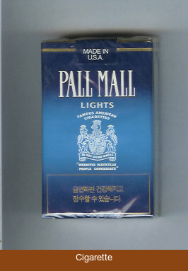 Pall Mall Famous American Cigarettes Lights cigarettes soft box