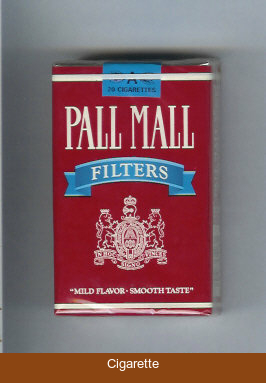 Pall Mall Filters red and blue cigarettes soft box