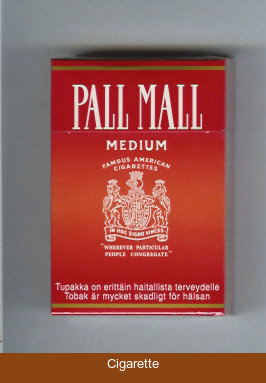 Pall Mall Famous American Cigarettes Medium cigarettes hard box